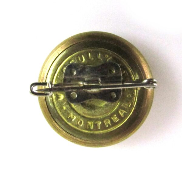 Royal Canadian Army Officer's Button Brooch, King's Crown - Image 2