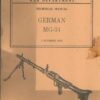 Operator's Manual MG 34 8mm L. M. G.: German Dual Purpose Machine Gun