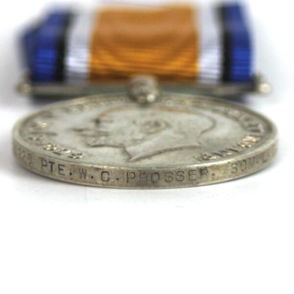 War Medal 1914-20, Pte. William C. Prosser, Somerset Light Infantry - Image 3