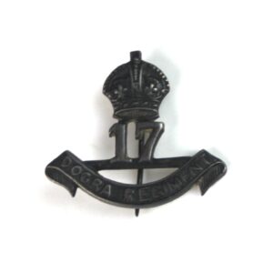17th Dogra Regiment King's Crown Lapel Badge