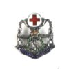 Royal Army Medical Corps Silver and Enamel Lapel Badge
