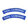 Natal Carbineers Post-War Cloth Shoulder Title, Pair