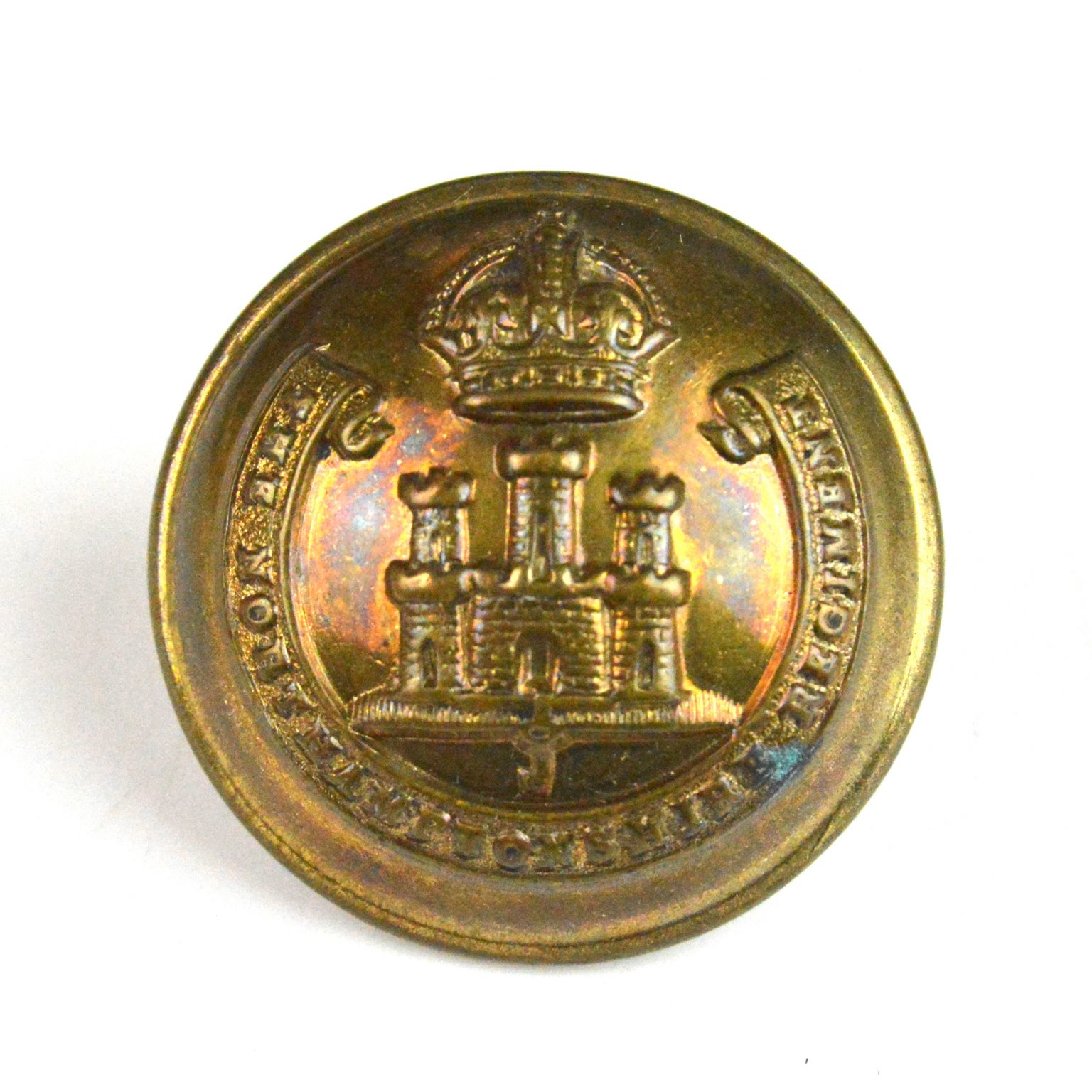 Northamptonshire Regiment Officer's Button (26mm), King's Crown
