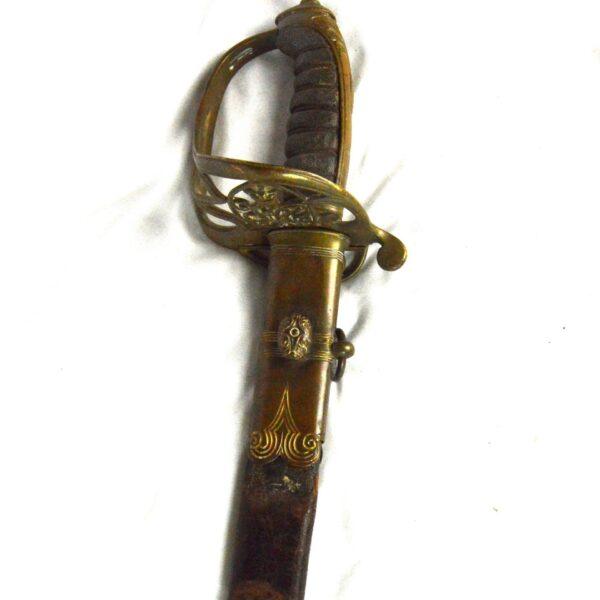 British Victorian 1845 Pattern Infantry Officer's Sword in Scabbard - Image 5