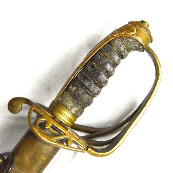 British Victorian 1845 Pattern Infantry Officer's Sword in Scabbard - Image 4