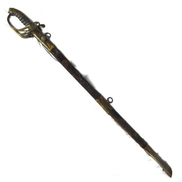 British Victorian 1845 Pattern Infantry Officer's Sword in Scabbard - Image 3