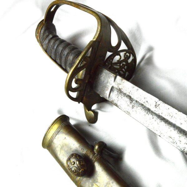 British Victorian 1845 Pattern Infantry Officer's Sword in Scabbard - Image 12