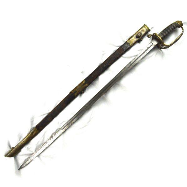 British Victorian 1845 Pattern Infantry Officer's Sword in Scabbard - Image 11