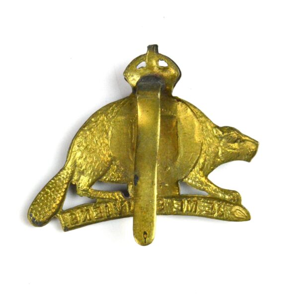 22nd (French Canadian) Battalion CEF Bimetal Cap Badge, Restrike - Image 2