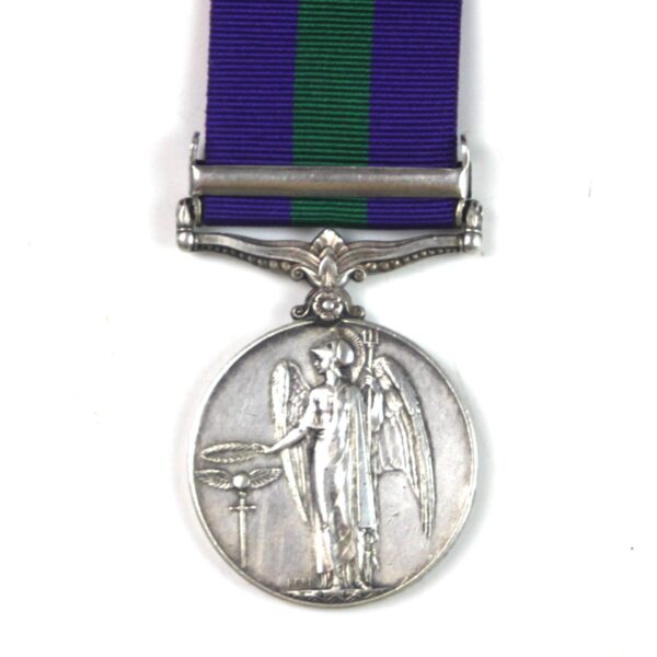 General Service Medal with Palestine 1945-48 Clasp, Pte Q Katiba, APC - Image 2