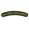 Pretoria Highlanders Cloth Shoulder Title, Single