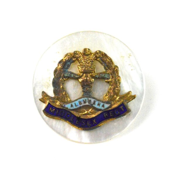 Middlesex Regiment Pearl Broach Badge