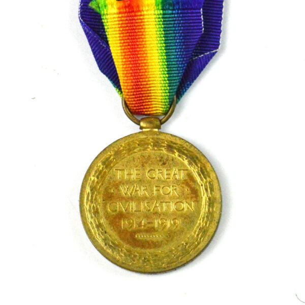 Victory Medal, Private Frederick Charles Small, Norfolk Regiment/North Staffordshire Regiment - Image 2
