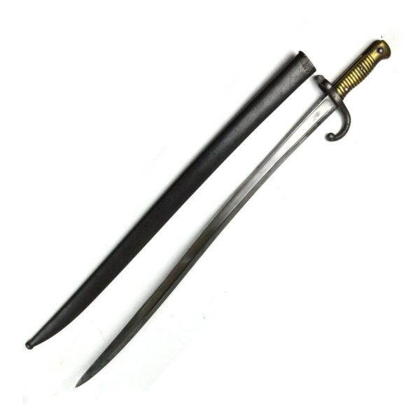 French M1866 Chassepot Bayonet in Scabbard, Châtellerault, 1870 - Image 2