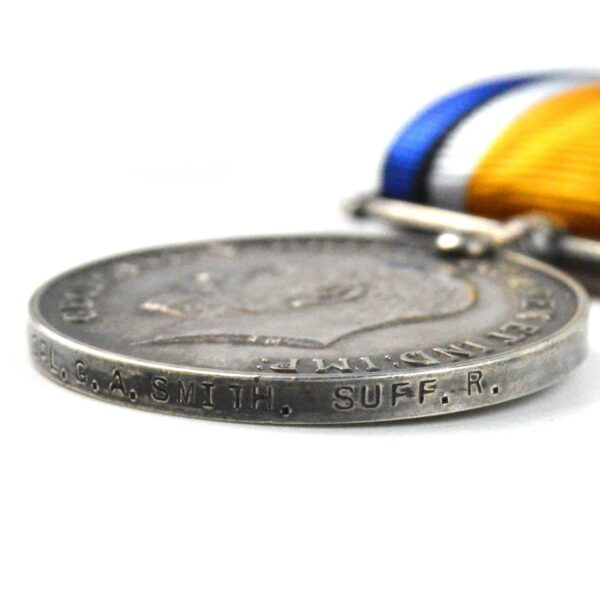 British War Medal 1914-20, Cpl. George Alfred Smith, Suffolk Regiment/Bedfordshire Regiment - Image 3