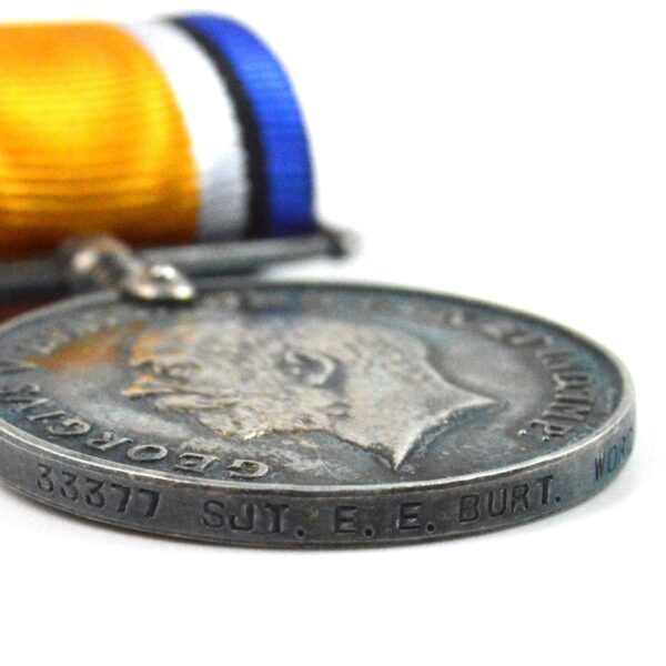 British War Medal (1914-20), Sergeant Edwin Ernest Burt, 4th Battalion Worcestershire Regiment (KIA) - Image 4
