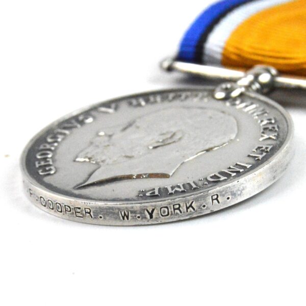 British War Medal (1914-20), Private Thomas Frederick Cooper, 10th Battalion York and Lancaster Regiment (KIA) - Image 3