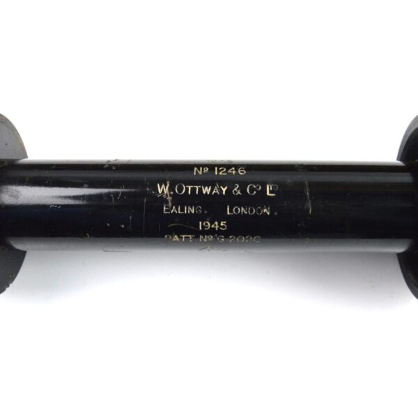 British WW2 2-Pounder Anti-Tank Bore Sight in Box, W. Ottway, Dated 1945 - Image 2