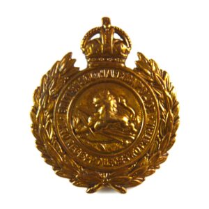British South Africa Police (BSAP) Cap Badge (King's Crown, 1933-1945 Pattern) - Original