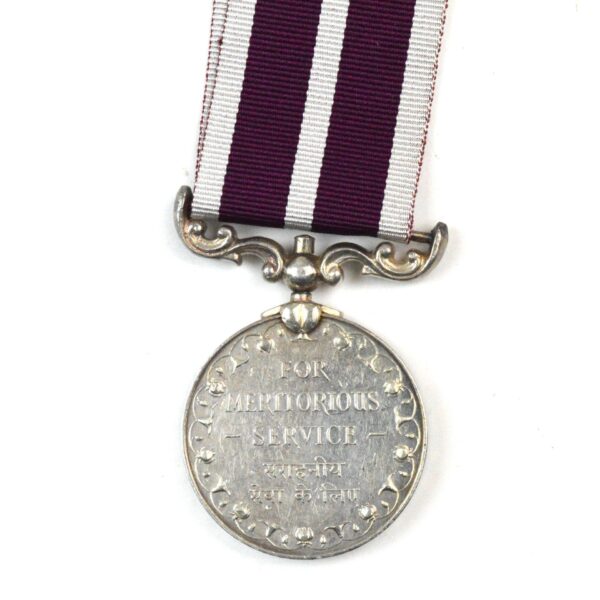 Republic of India Meritorious Service Medal, Company Quartermaster Havildar Jamir Singh, Punjab Regiment - Image 2