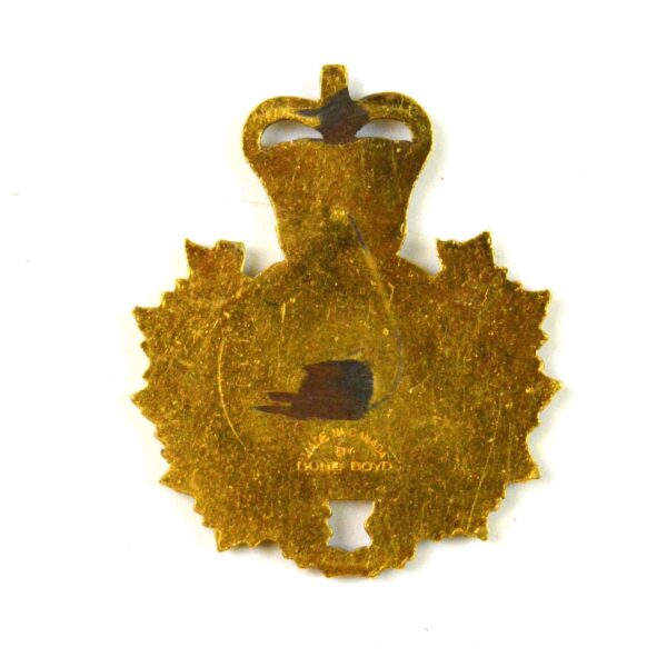 Ontario Provincial Police Queen's Crown Cap Badge, Original, No Fittings - Image 2