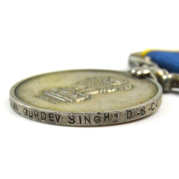 Indian Raksha Suraksha Corps Medal (Defence Security Corps Medal), Halvidar-Clerk Gurdev Singh - Image 3