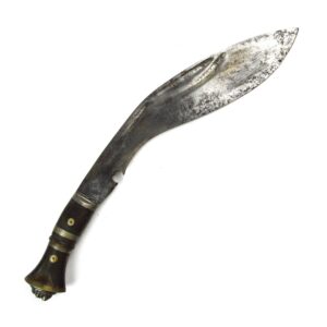 Horn and Nickel Handle Kukri Knife