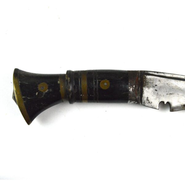 Horn and Brass Handle Kukri Knife - Image 4