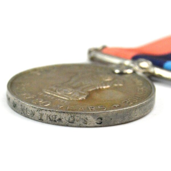 Indian 20 Year Long Service Medal, Lance-Naik B. Menike, Defence Security Corps - Image 4