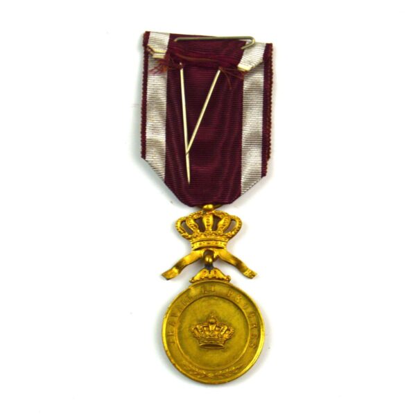 Belgian Order of the Crown, Gold Medal (1st Type) - Image 2