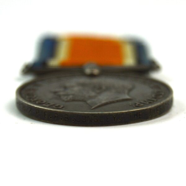 British War Medal 1914-20, Private Percy Barnard Longley, The Queen's (Royal West Surrey) Regiment - Image 3