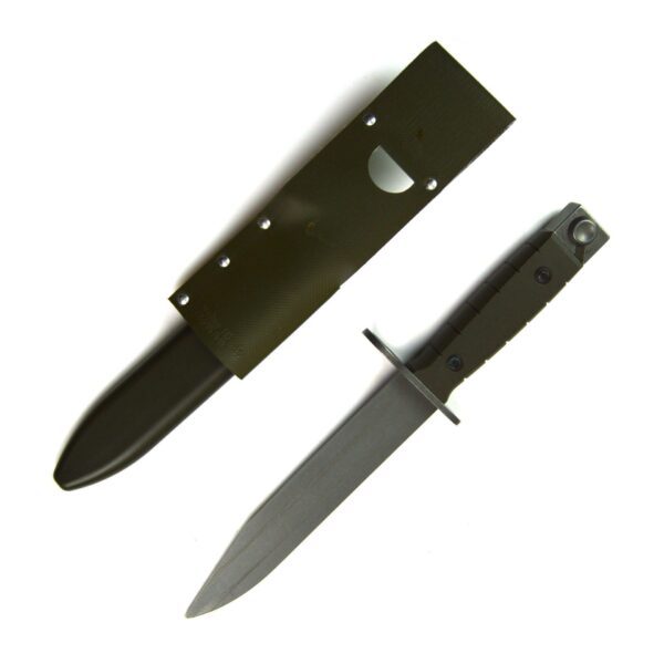 Swiss M1990 Stgw-90 Bayonet in Plastic Scabbard and Frog - Image 2