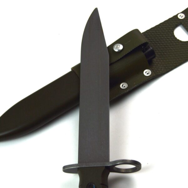 Swiss M1990 Stgw-90 Bayonet in Plastic Scabbard and Frog - Image 6