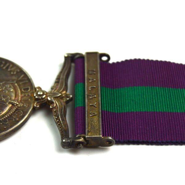 General Service Medal 1918-62 (GRVI) Malaya, Leading Aircraftsman I. L. Burns, Royal Air Force - Image 3