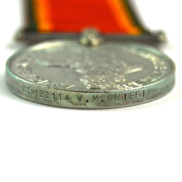South African Africa Service Medal, W. M. Griffin, Active Civilian Force - Image 3