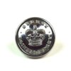 Surrey Constabulary Chrome Button, Queen's Crown (24mm)