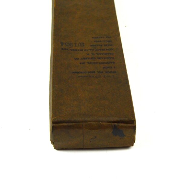 US M4 Bayonet by Camillus in Unissued Box, Dated October 1953 - Image 5