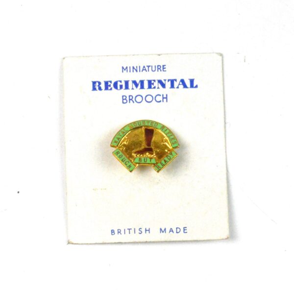 Natal Mounted Rifles (1914-35 Pattern) Enamel Lapel Badge on Original Card
