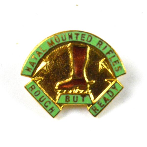 Natal Mounted Rifles (1914-35 Pattern) Enamel Lapel Badge on Original Card - Image 2