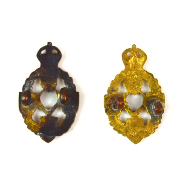 Royal Electrical & Mechanical Engineers (1st Pattern) Collar Badge, Pair, King's Crown - Image 2