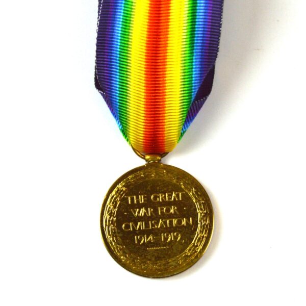 Victory Medal, Private William James Barnett, 15th Battalion (Prince of Wales' Own Civil Service Rifles), The London Regiment - Image 2