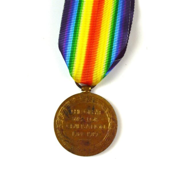 Victory Medal, Private E. T. Atkinson, East Kent (The Buffs) Regiment - Image 2