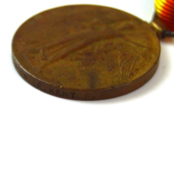 Victory Medal, Private E. T. Atkinson, East Kent (The Buffs) Regiment - Image 3