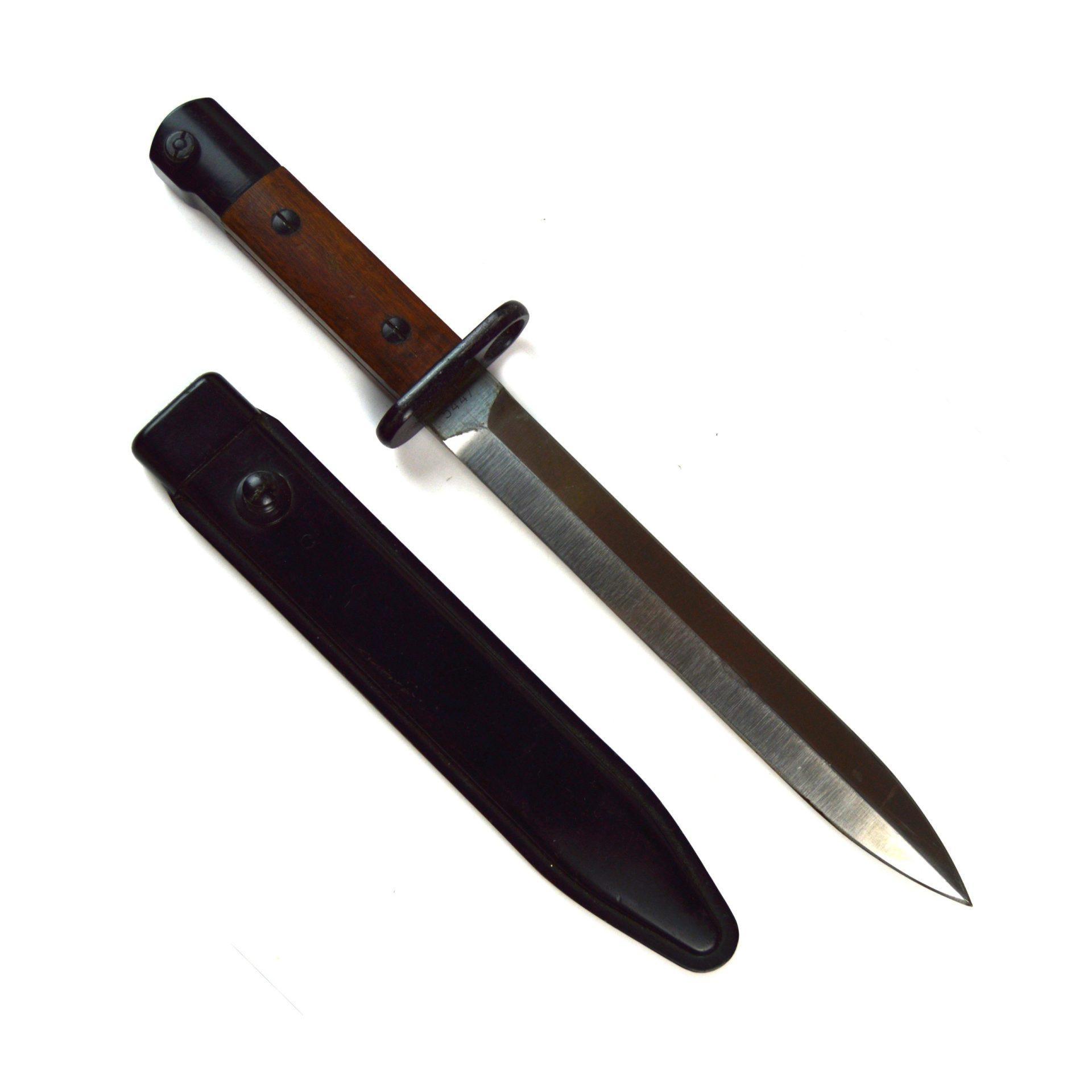 Colombian-Issue Danish Madsen M1947 Rifle Bayonet and Scabbard