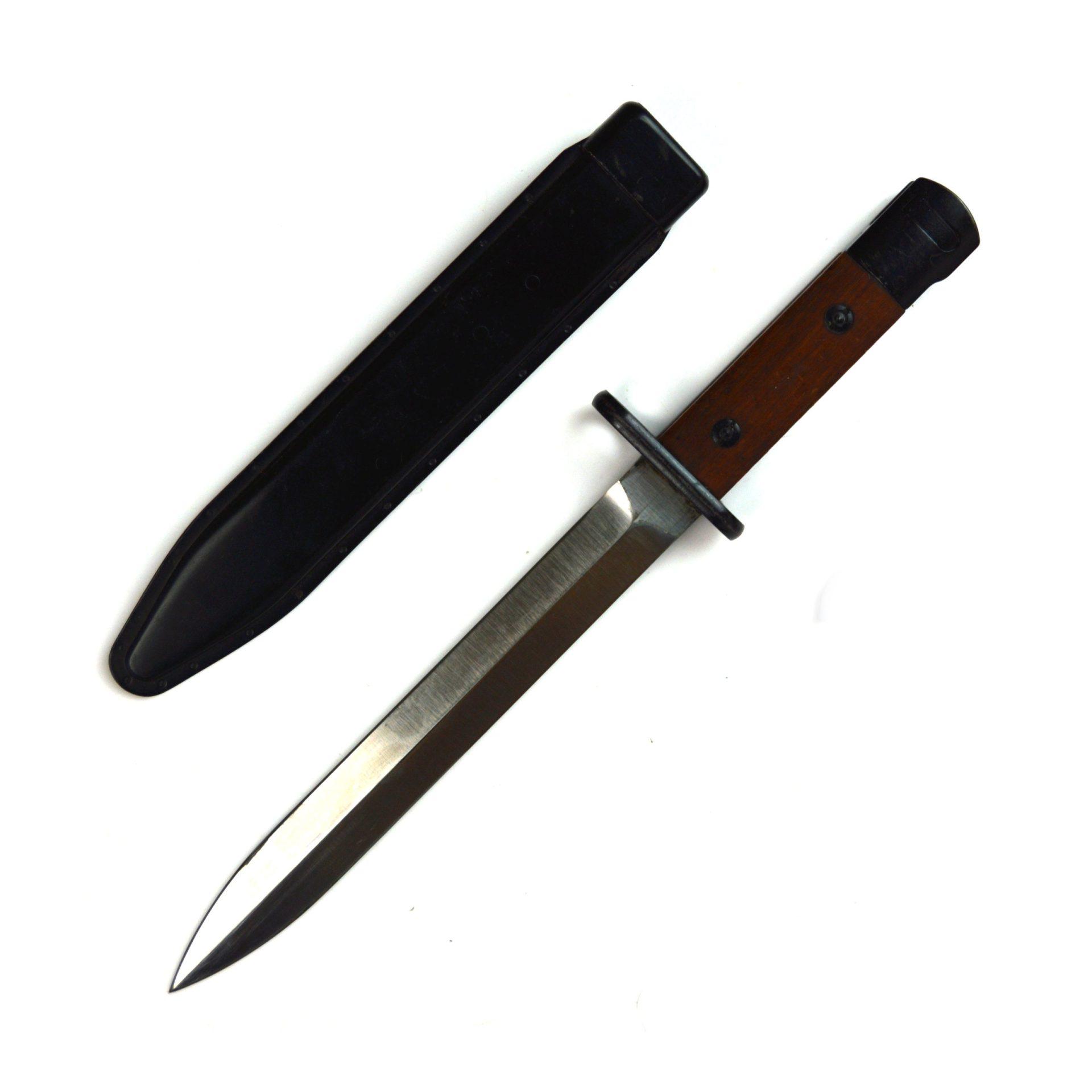 Colombian-Issue Danish Madsen M1947 Rifle Bayonet and Scabbard - Image 2