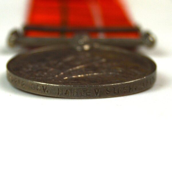 Sainya Seva (1960) Medal, Bengal-Assam, DSV Hardev Singh, Indian Artillery - Image 3