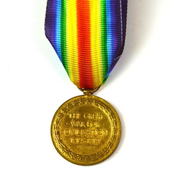 Victory Medal, Private Henry Myron (Wounded), Machine Gun Corps, Cavalry Branch - Image 2