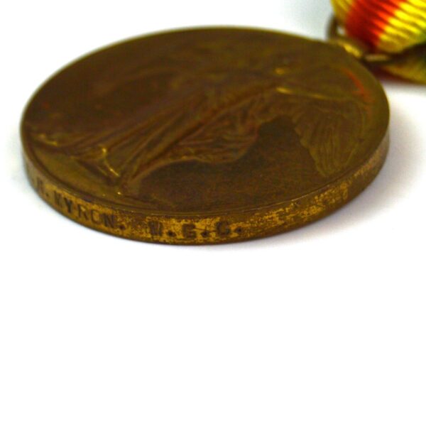 Victory Medal, Private Henry Myron (Wounded), Machine Gun Corps, Cavalry Branch - Image 3