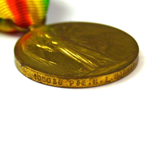Victory Medal, Private Charles Thomas Hannam, Royal Army Medical Corps - Image 3