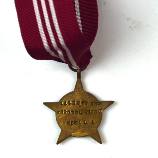 Indian Paschimi Star (1971), Sepoy Sardool Singh, Sikh Light Infantry - Image 2